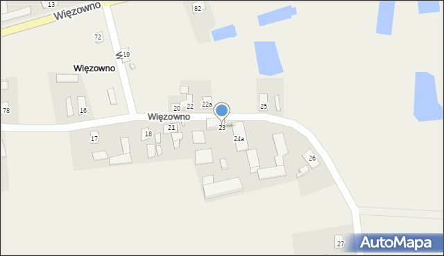 Więzowno, Więzowno, 23, mapa Więzowno