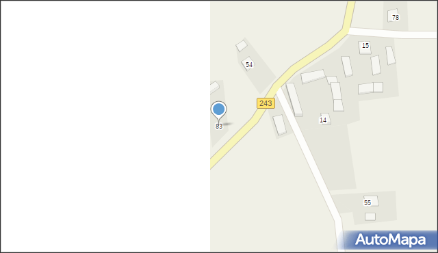 Więzowno, Więzowno, 83, mapa Więzowno