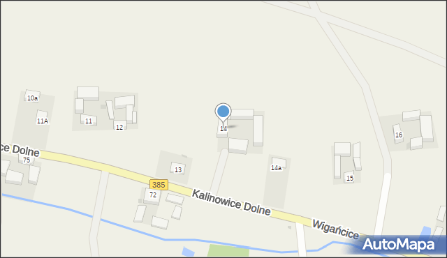 Wigańcice, Wigańcice, 14, mapa Wigańcice