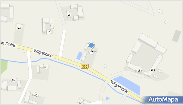 Wigańcice, Wigańcice, 17, mapa Wigańcice