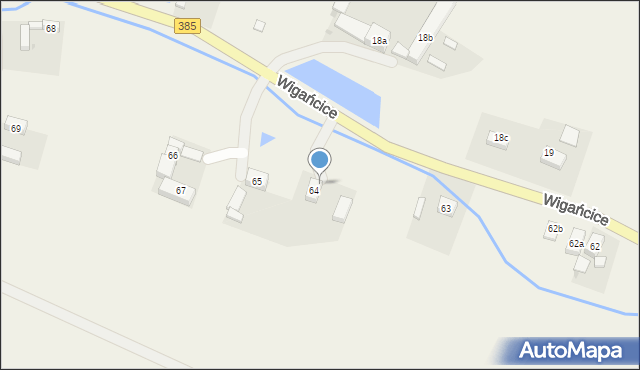 Wigańcice, Wigańcice, 64, mapa Wigańcice