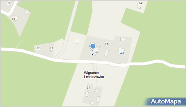 Wigrańce, Wigrańce, 14, mapa Wigrańce