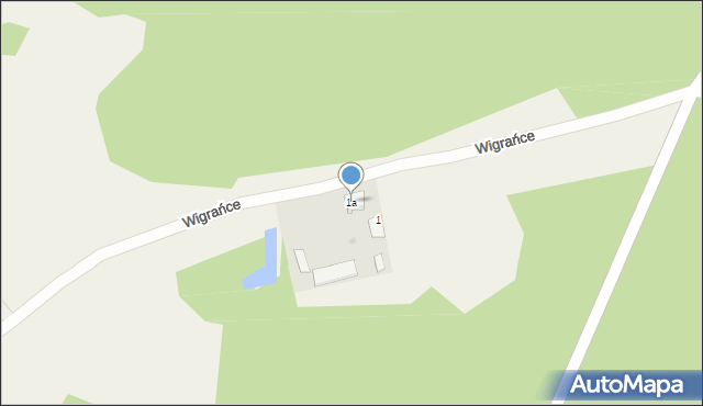 Wigrańce, Wigrańce, 1a, mapa Wigrańce