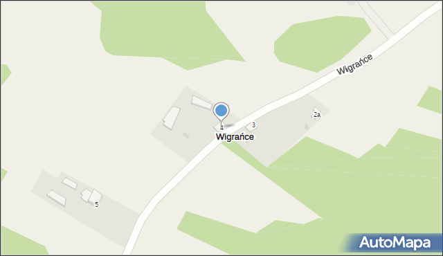 Wigrańce, Wigrańce, 4, mapa Wigrańce