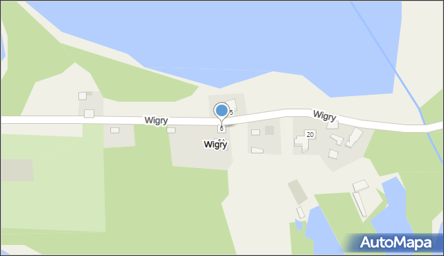 Wigry, Wigry, 6, mapa Wigry