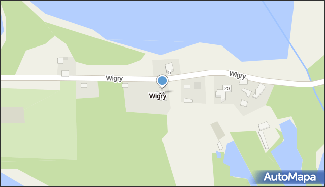 Wigry, Wigry, 6A, mapa Wigry