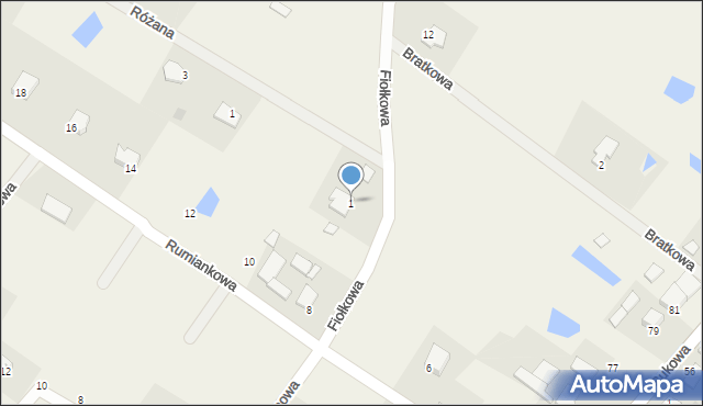 Wikielec, Wikielec, 11a, mapa Wikielec