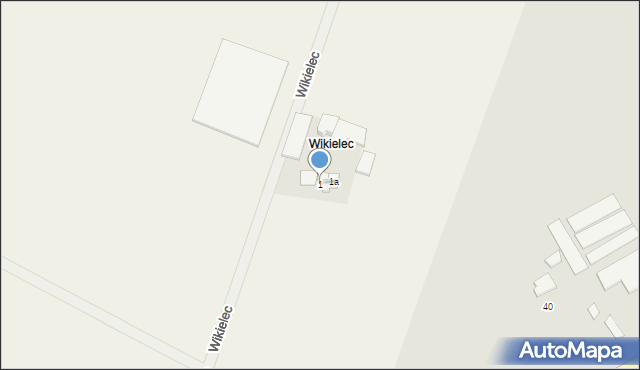 Wikielec, Wikielec, 1, mapa Wikielec