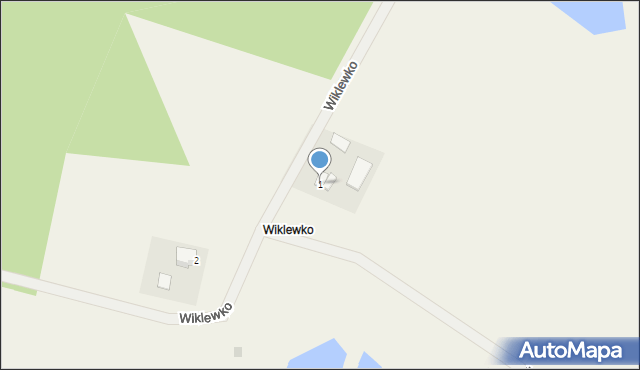 Wiklewo, Wiklewko, 1, mapa Wiklewo