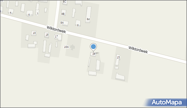 Wiktorówek, Wiktorówek, 16, mapa Wiktorówek