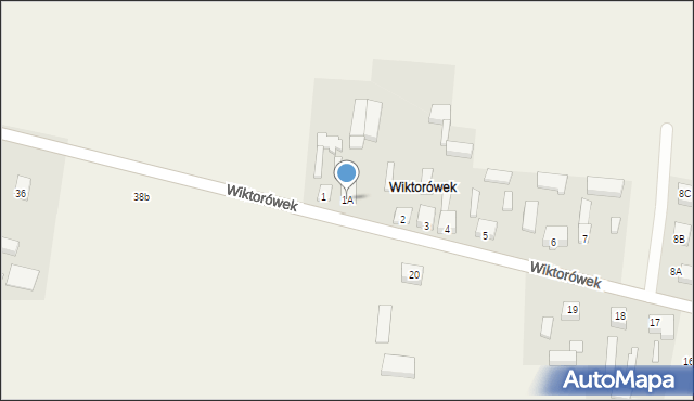 Wiktorówek, Wiktorówek, 1A, mapa Wiktorówek