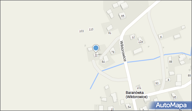 Wiktorowice, Wiktorowice, 11, mapa Wiktorowice