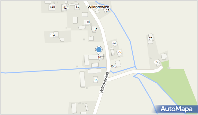 Wiktorowice, Wiktorowice, 16, mapa Wiktorowice