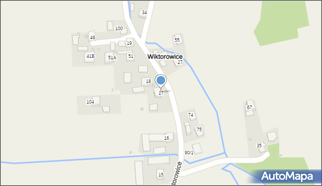 Wiktorowice, Wiktorowice, 17, mapa Wiktorowice