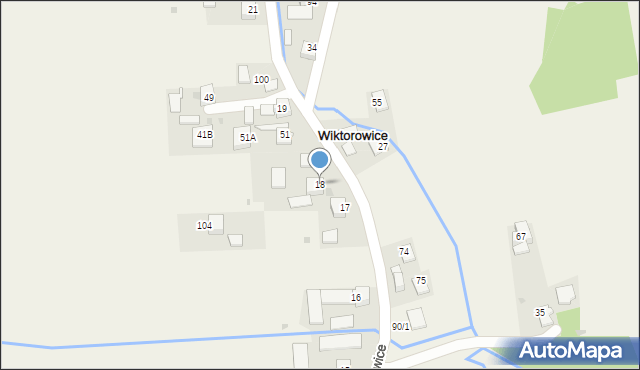 Wiktorowice, Wiktorowice, 18, mapa Wiktorowice