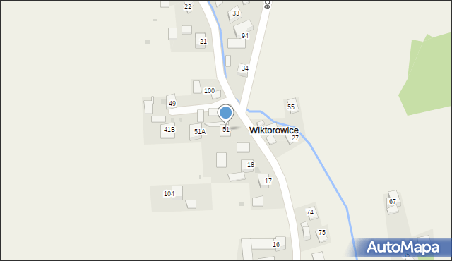 Wiktorowice, Wiktorowice, 51, mapa Wiktorowice