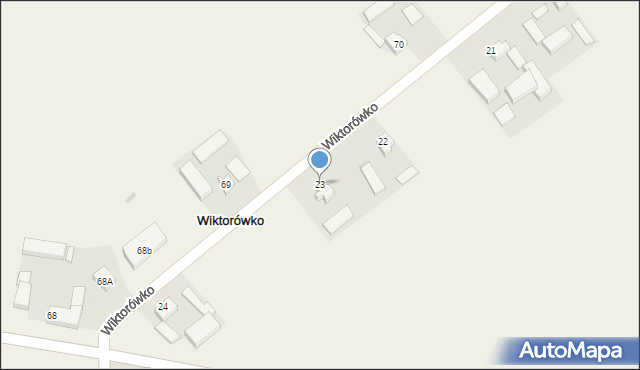 Wiktorówko, Wiktorówko, 23, mapa Wiktorówko