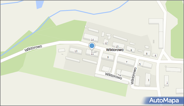 Wiktorowo, Wiktorowo, 11, mapa Wiktorowo