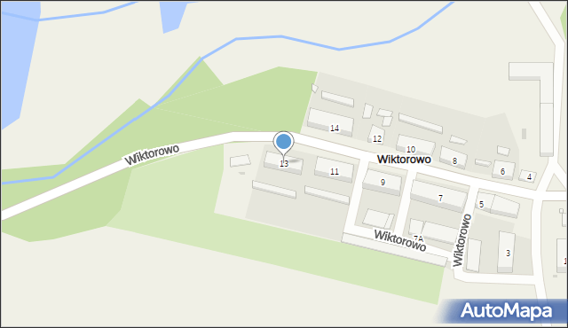 Wiktorowo, Wiktorowo, 13, mapa Wiktorowo