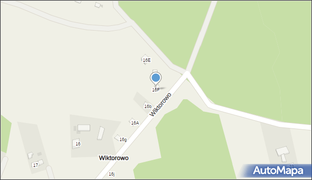 Wiktorowo, Wiktorowo, 16F, mapa Wiktorowo