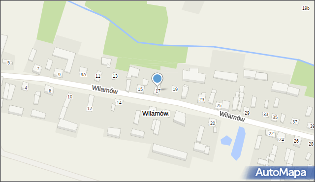 Wilamów, Wilamów, 17, mapa Wilamów