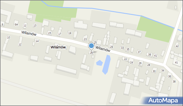 Wilamów, Wilamów, 20, mapa Wilamów