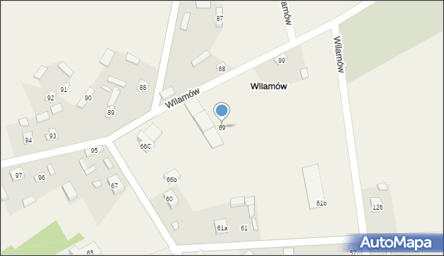 Wilamów, Wilamów, 69, mapa Wilamów