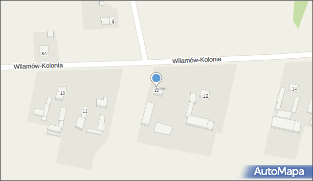 Wilamów-Kolonia, Wilamów-Kolonia, 12, mapa Wilamów-Kolonia