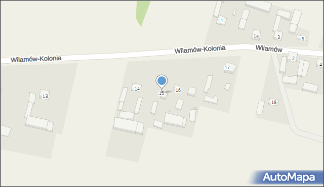 Wilamów-Kolonia, Wilamów-Kolonia, 15, mapa Wilamów-Kolonia