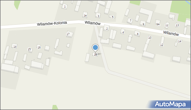 Wilamów-Kolonia, Wilamów-Kolonia, 18, mapa Wilamów-Kolonia