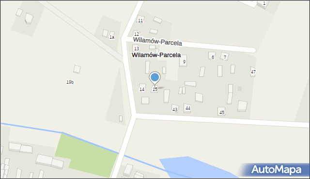 Wilamów-Parcela, Wilamów-Parcela, 15, mapa Wilamów-Parcela