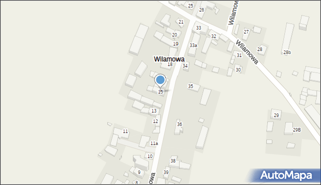 Wilamowa, Wilamowa, 15, mapa Wilamowa