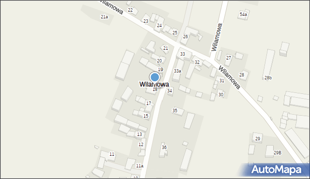 Wilamowa, Wilamowa, 18, mapa Wilamowa