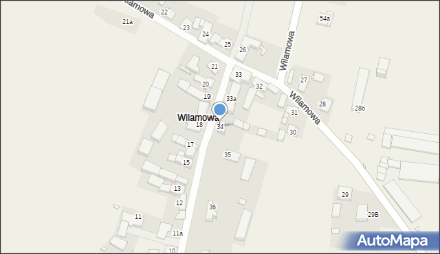 Wilamowa, Wilamowa, 34, mapa Wilamowa