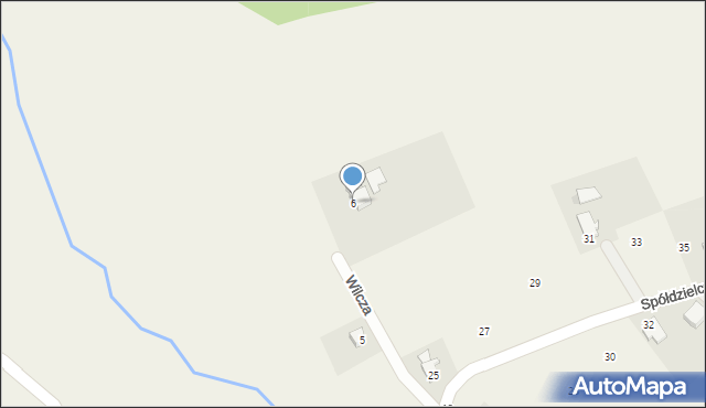 Wilamowice, Wilcza, 6, mapa Wilamowice