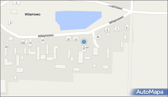 Wilamowo, Wilamowo, 11, mapa Wilamowo