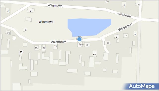 Wilamowo, Wilamowo, 15, mapa Wilamowo