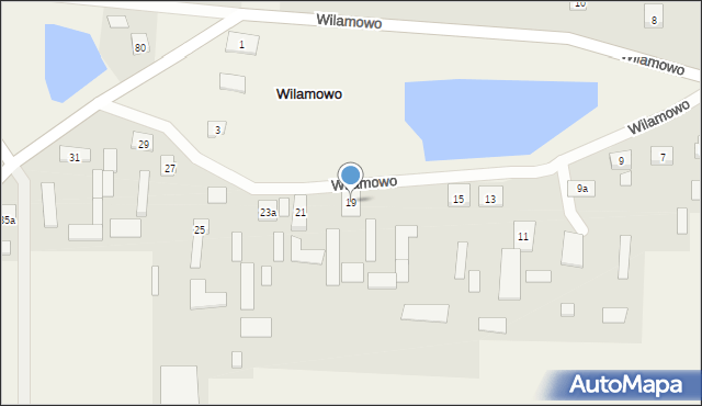 Wilamowo, Wilamowo, 19, mapa Wilamowo