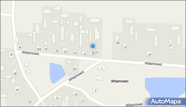 Wilamowo, Wilamowo, 20, mapa Wilamowo