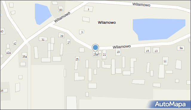 Wilamowo, Wilamowo, 23a, mapa Wilamowo