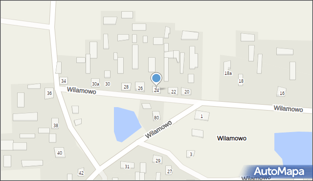 Wilamowo, Wilamowo, 24, mapa Wilamowo