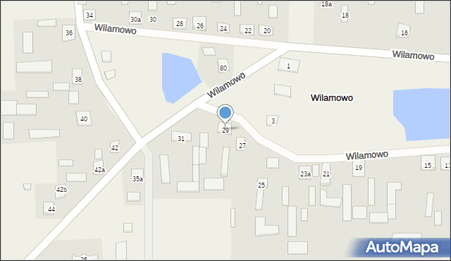 Wilamowo, Wilamowo, 29, mapa Wilamowo