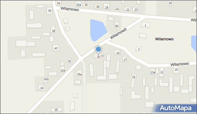 Wilamowo, Wilamowo, 31, mapa Wilamowo