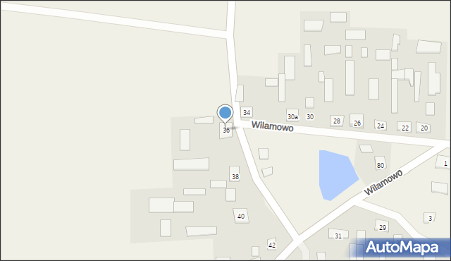 Wilamowo, Wilamowo, 36, mapa Wilamowo