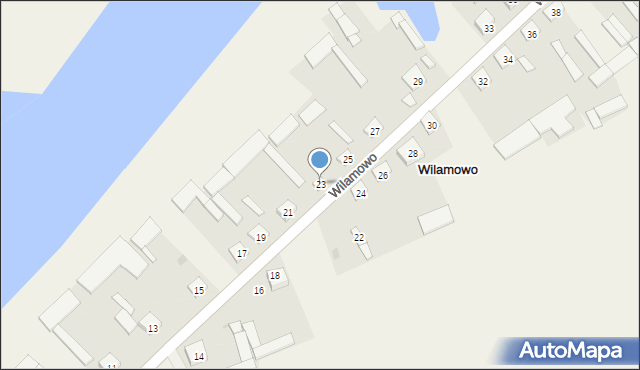 Wilamowo, Wilamowo, 23, mapa Wilamowo