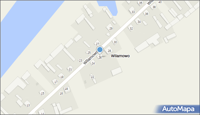 Wilamowo, Wilamowo, 26, mapa Wilamowo