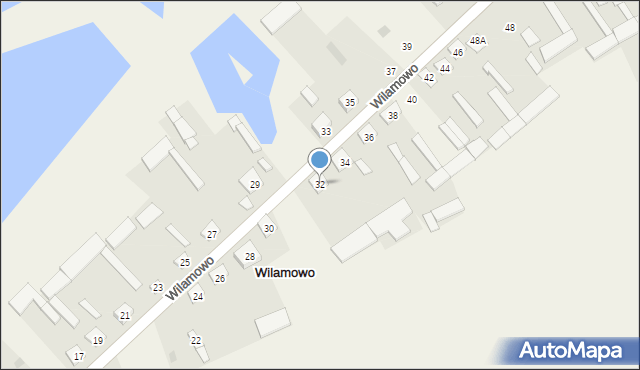 Wilamowo, Wilamowo, 32, mapa Wilamowo