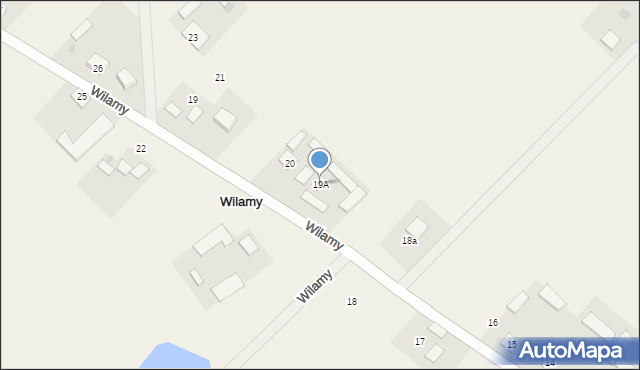 Wilamy, Wilamy, 19A, mapa Wilamy