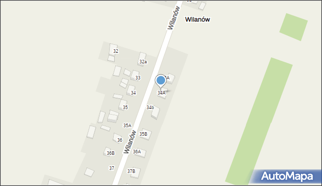 Wilanów, Wilanów, 34A, mapa Wilanów