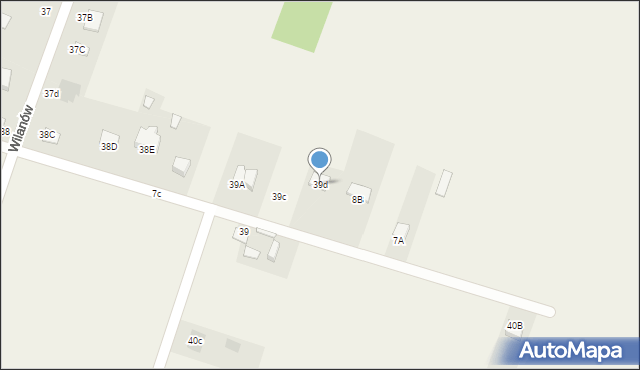 Wilanów, Wilanów, 39d, mapa Wilanów